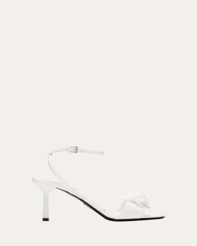 Sandali Triangle Logo Rose Ankle Strap Sandals